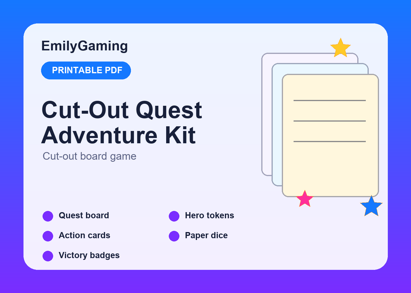 Cut-Out Quest Adventure Kit thumbnail 4