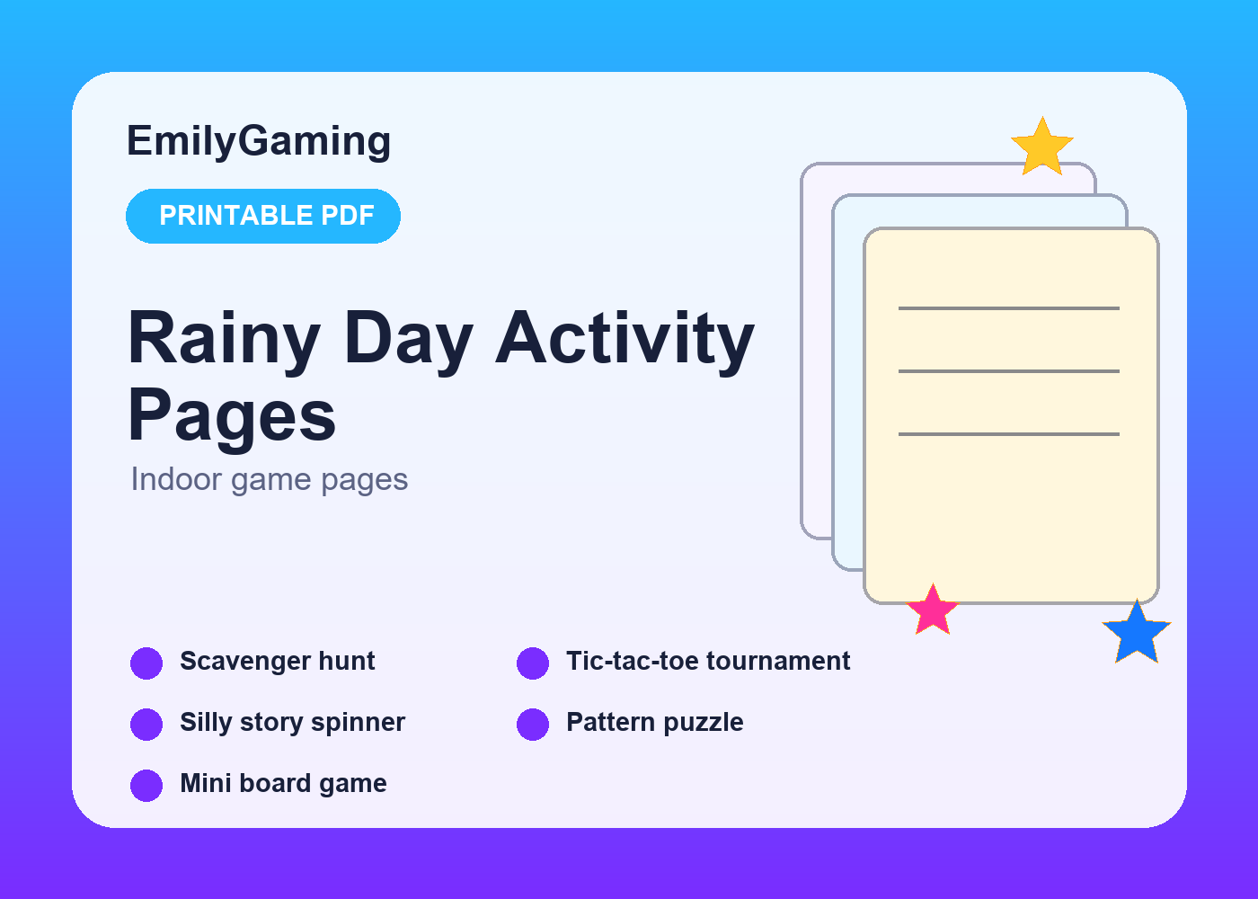 Rainy Day Activity Pages thumbnail 4